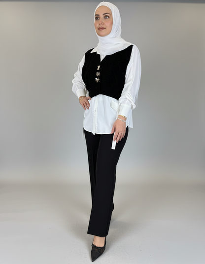 Cozy Layered Knit Top