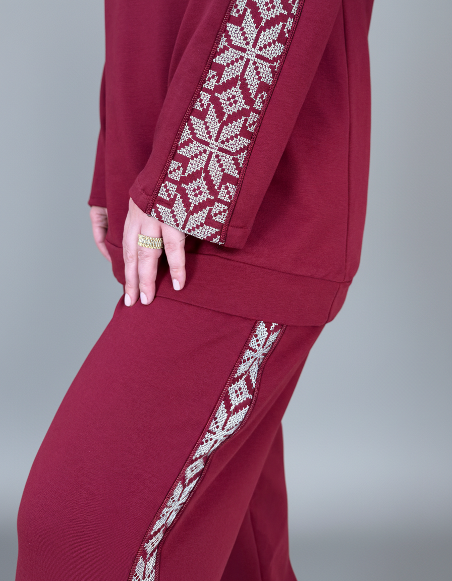 Tatreez-Patterned Tracksuit
