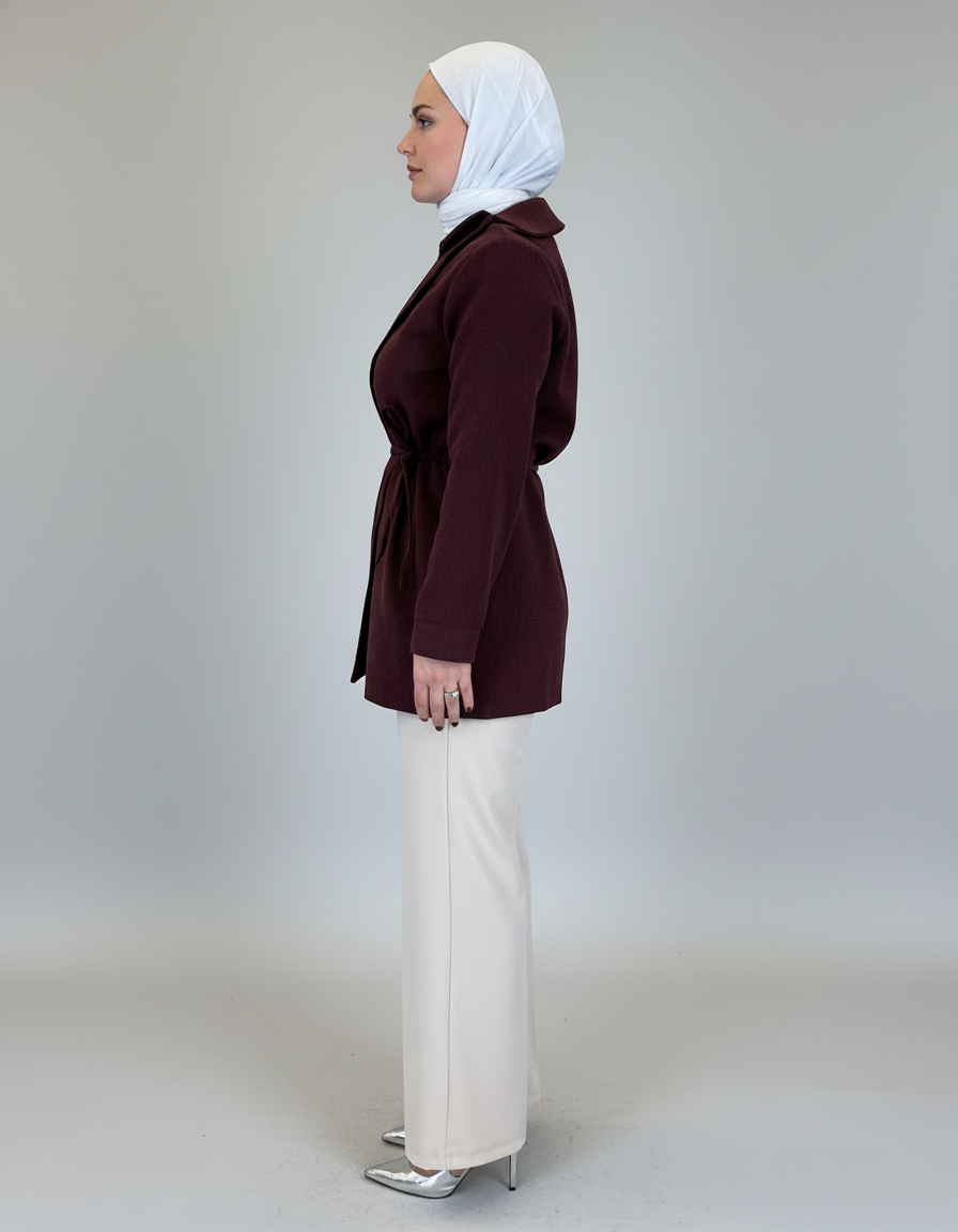 Stylish Asymmetrical-Button Top