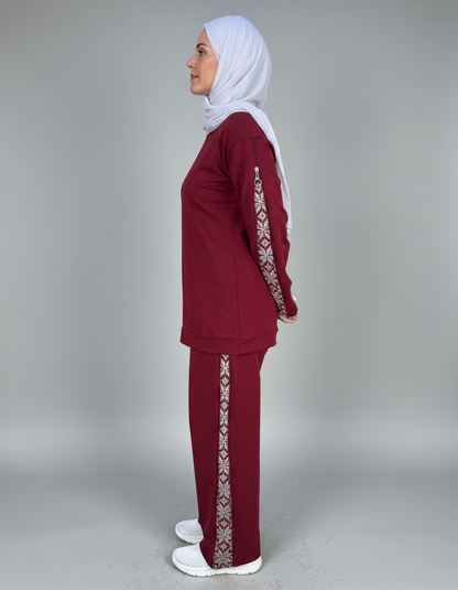 Tatreez-Patterned Tracksuit