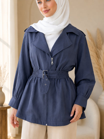 Front-Buckle Rider Jacket