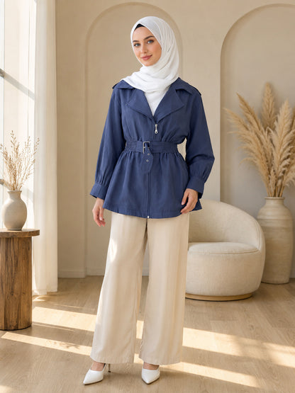 Front-Buckle Rider Jacket