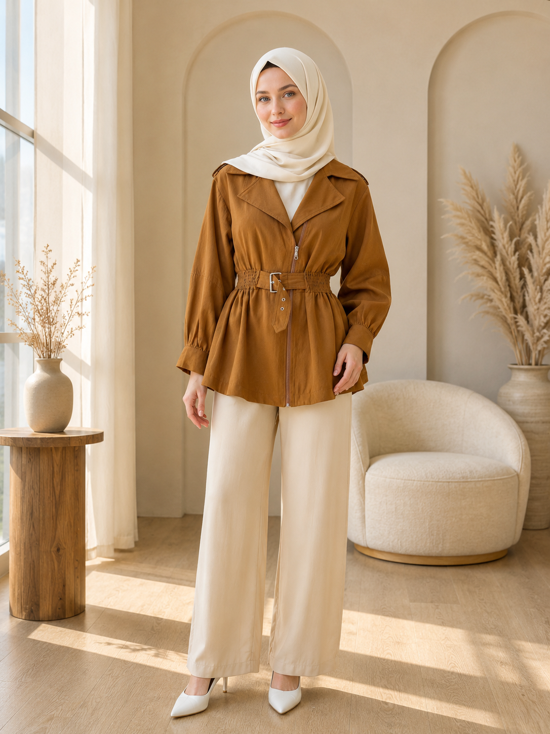 Front-Buckle Rider Jacket