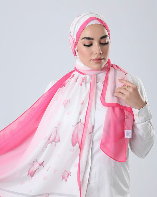 Butterfly Crepe Chiffon Hijab