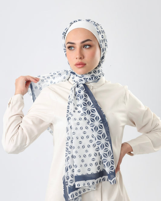 Abstract Crepe Chiffon Hijab