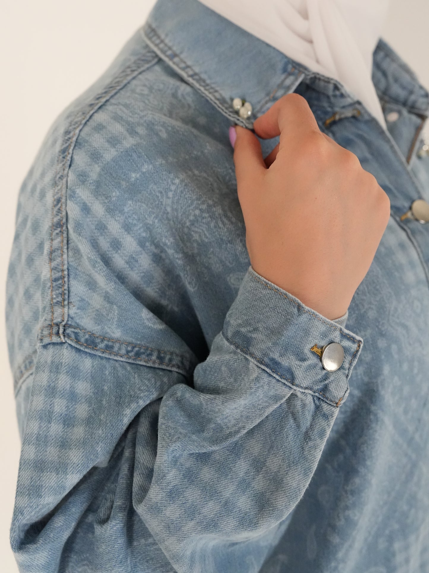 Blossom Printed Denim Set