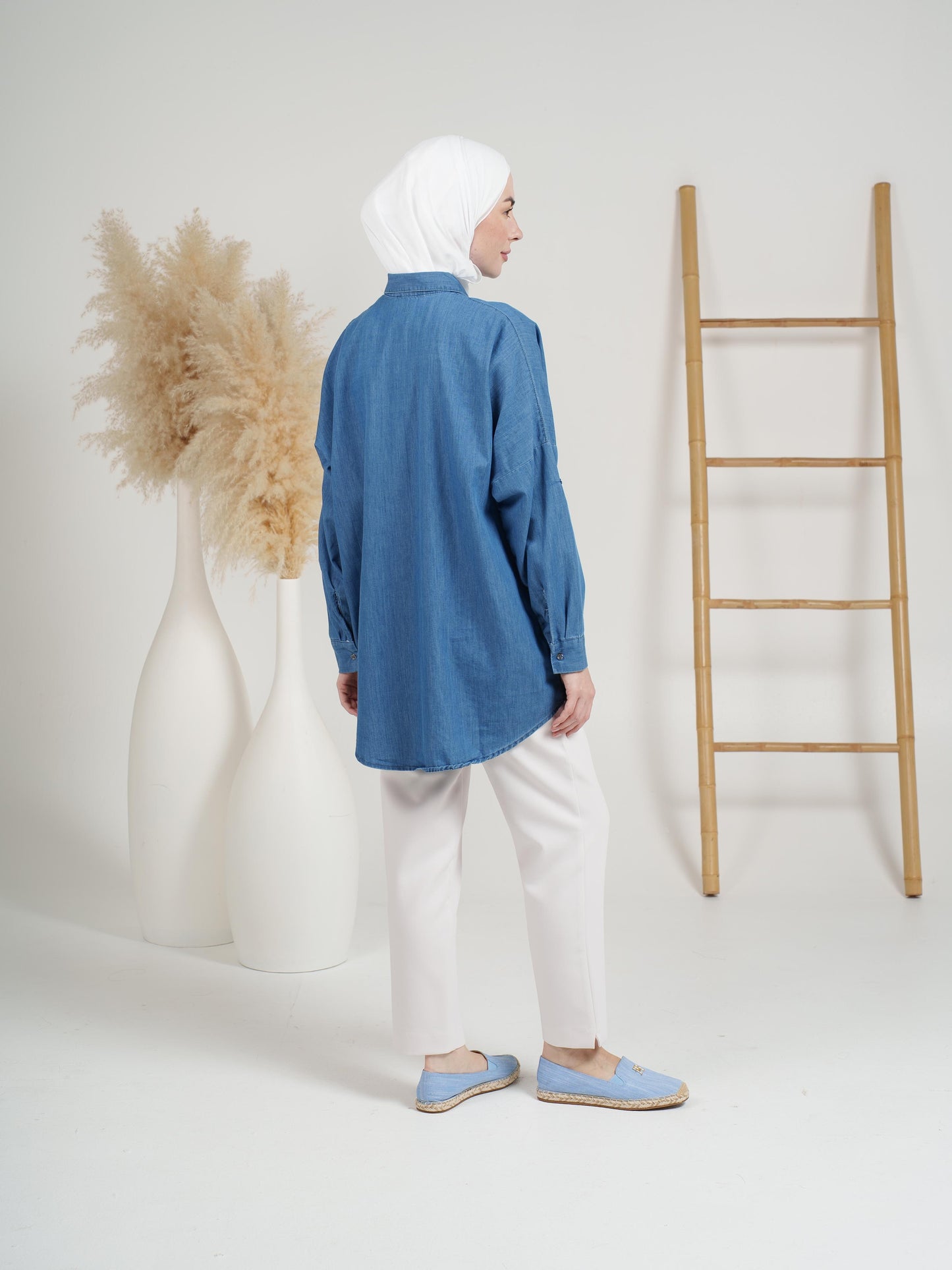 Radiant Floral Denim Top