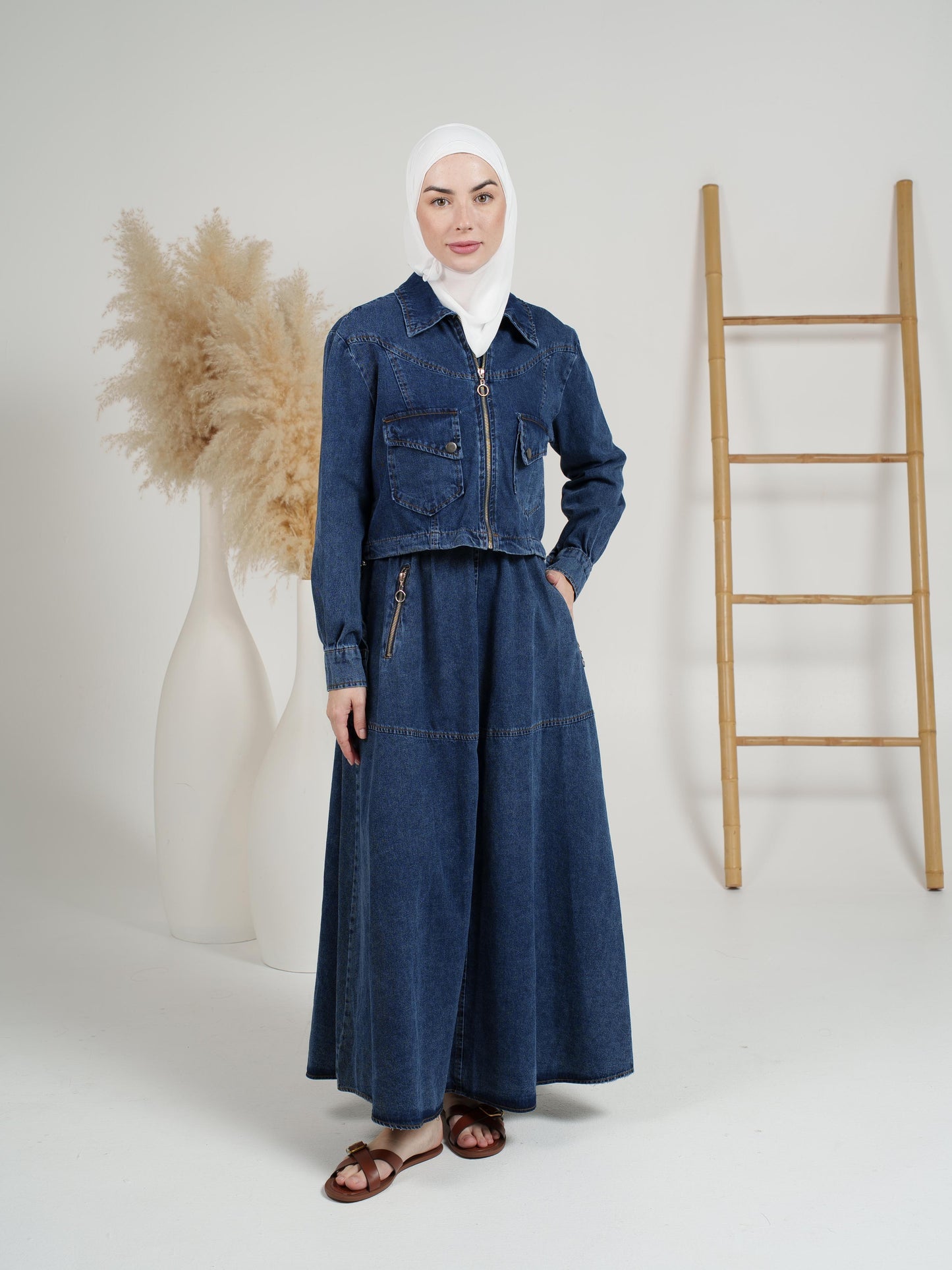 2-Piece Rider Denim Dress