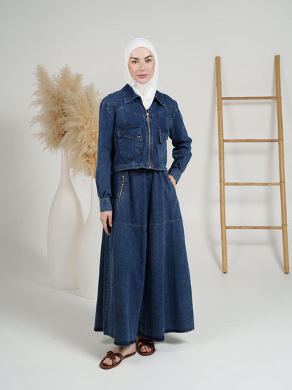 2-Piece Rider Denim Dress