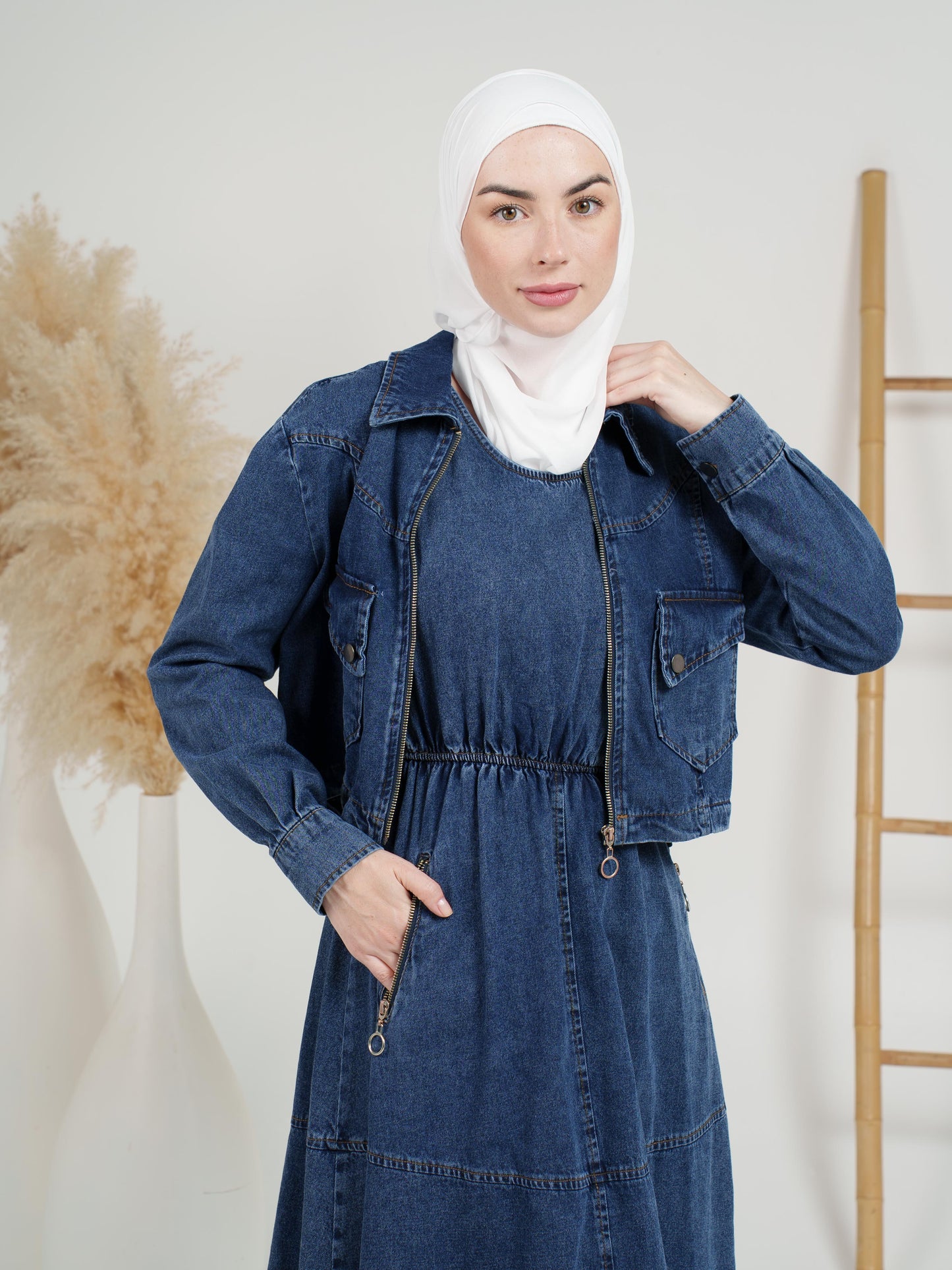 2-Piece Rider Denim Dress