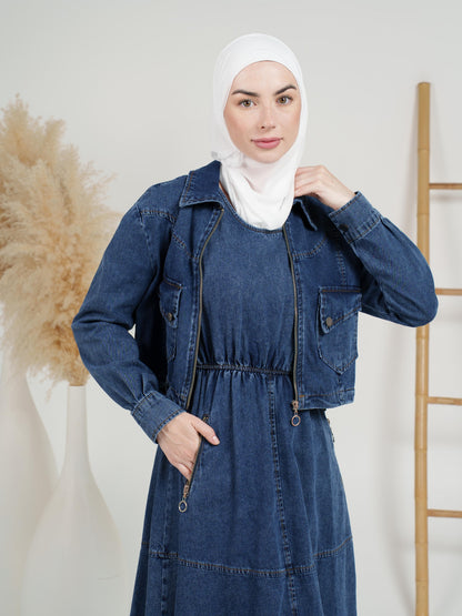 2-Piece Rider Denim Dress