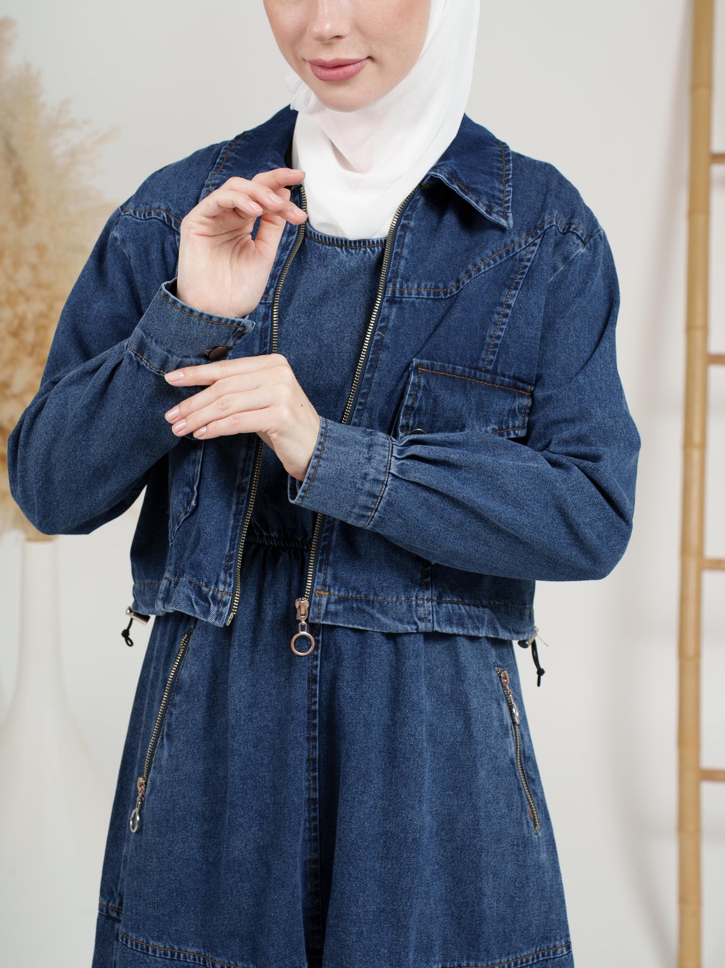 2-Piece Rider Denim Dress