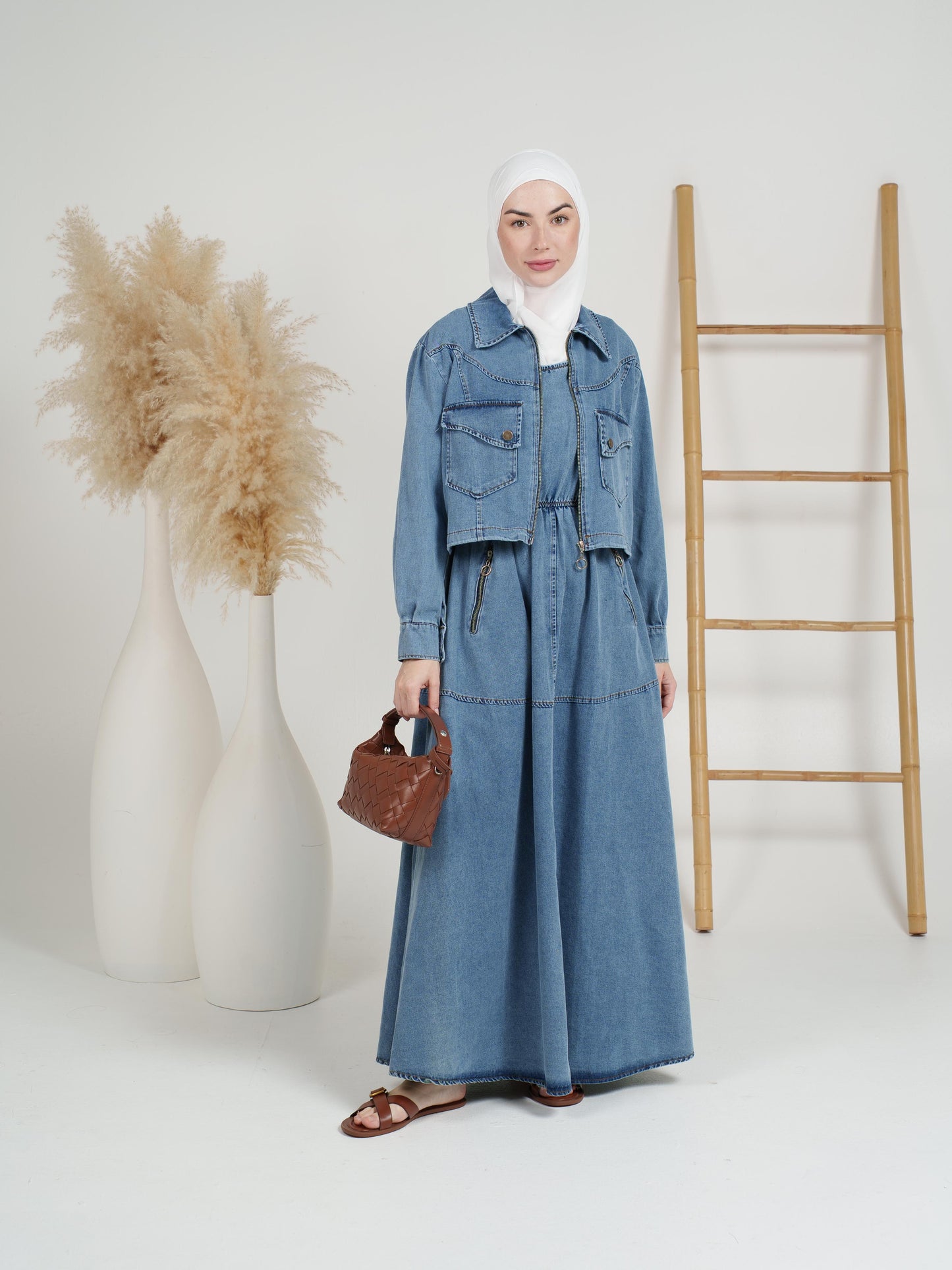 2-Piece Rider Denim Dress