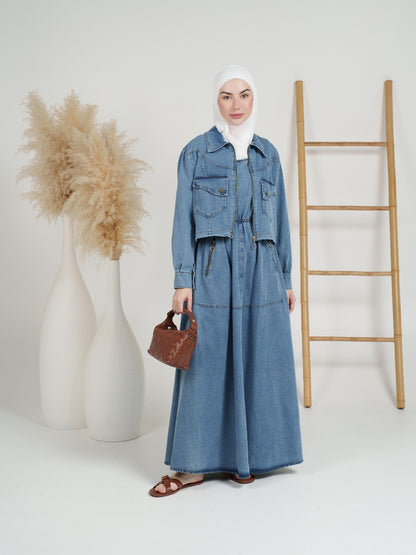 2-Piece Rider Denim Dress