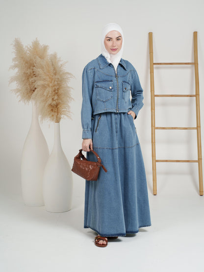 2-Piece Rider Denim Dress