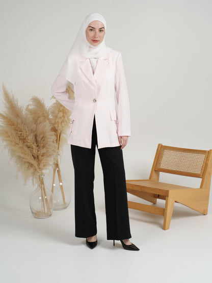 Pastel Notch-Lapel Blazer