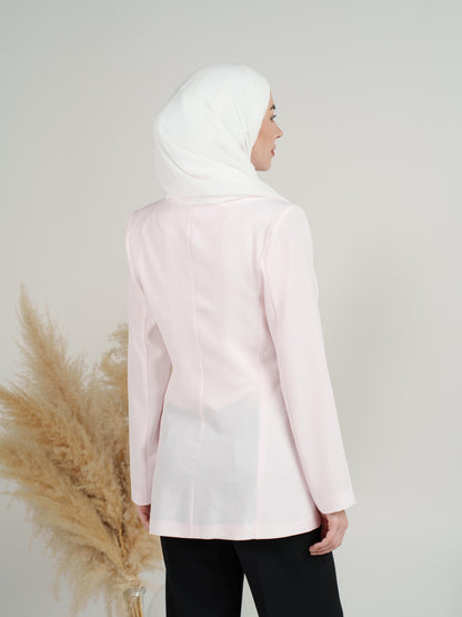 Pastel Notch-Lapel Blazer