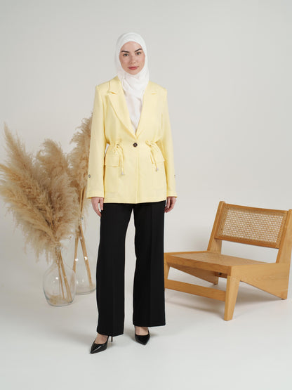 Drawstring Formal Blazer