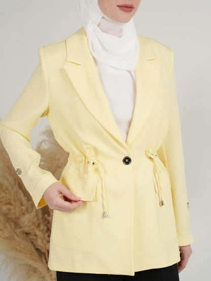 Drawstring Formal Blazer