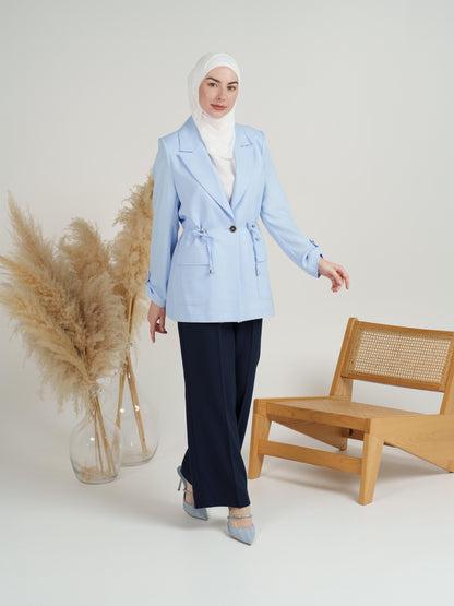 Drawstring Formal Blazer