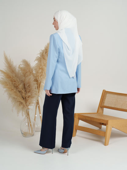 Pastel Notch-Lapel Blazer