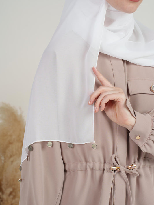 Coins Georgette Hijab