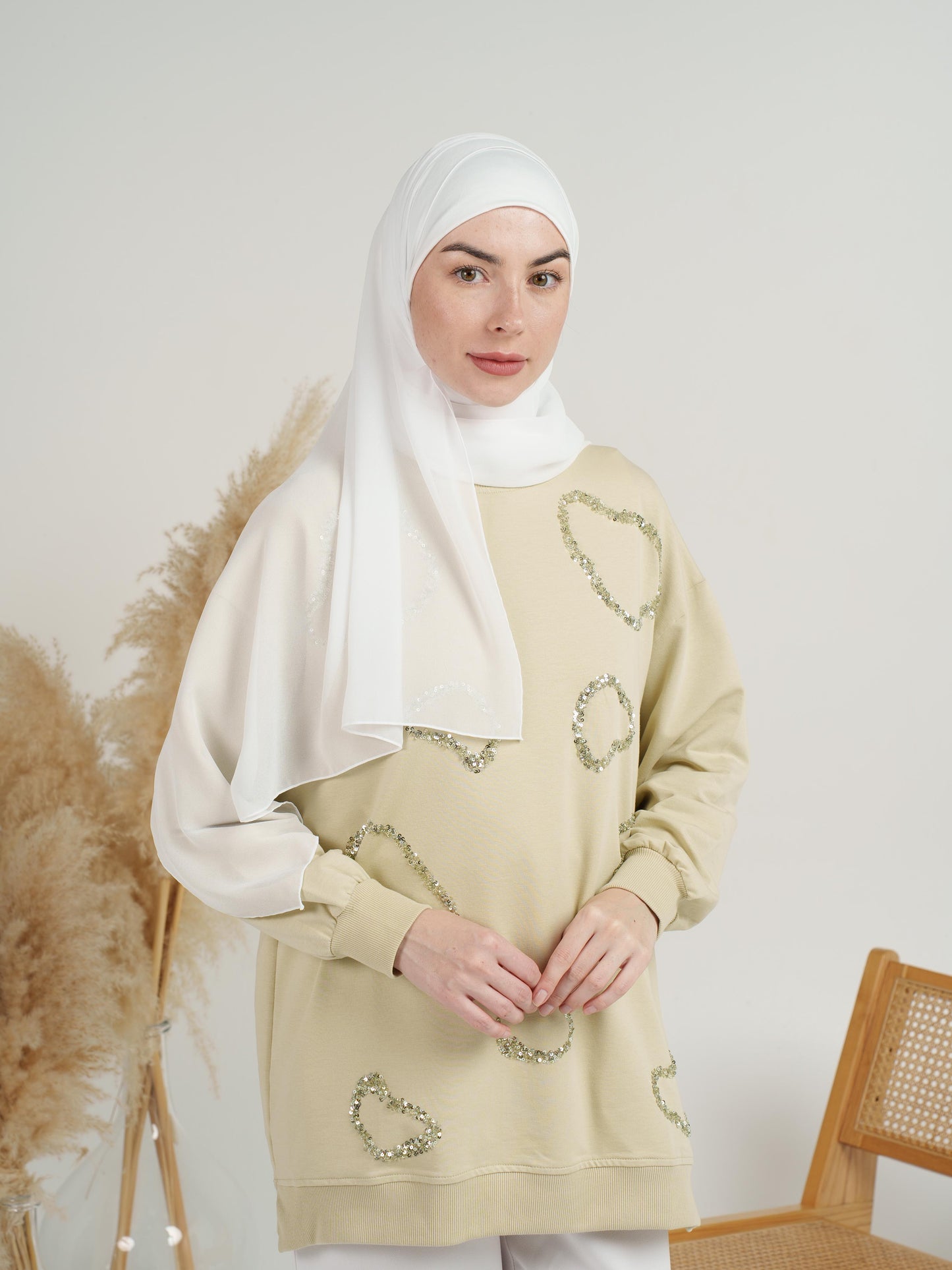 Plain Crepe Georgette Hijab