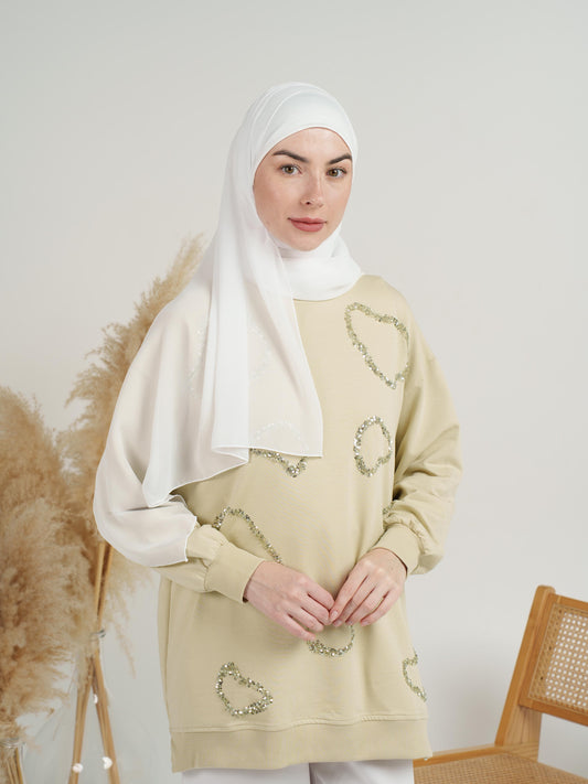 Plain Crepe Georgette Hijab