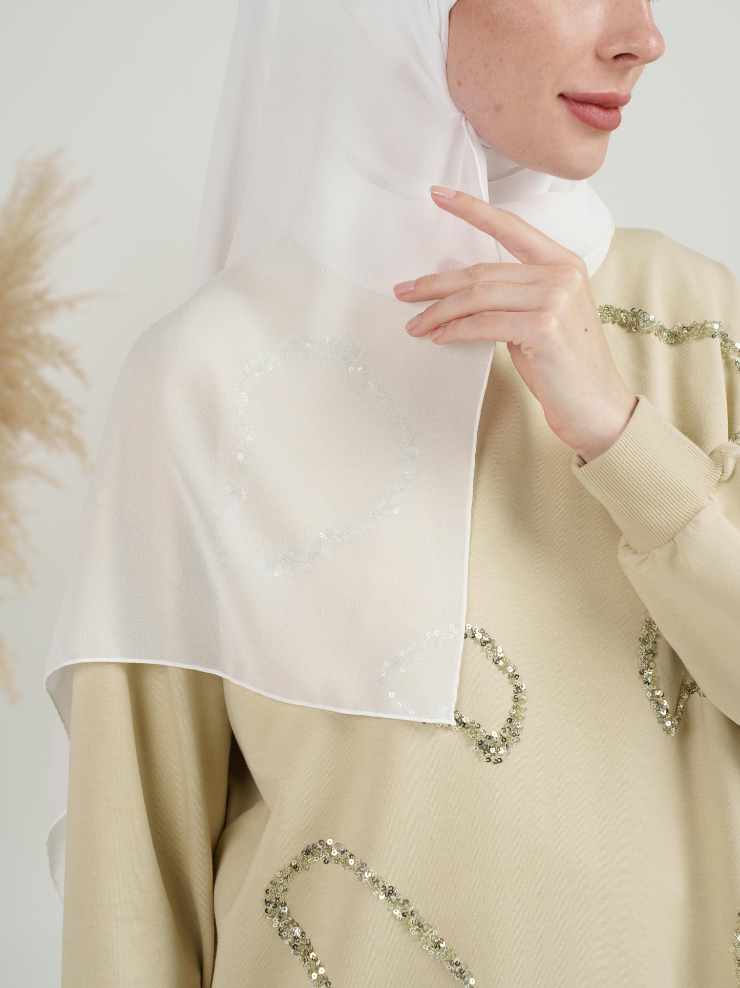 Plain Crepe Georgette Hijab