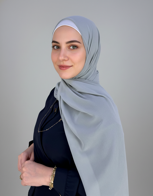 Plain Crepe Chiffon Hijab