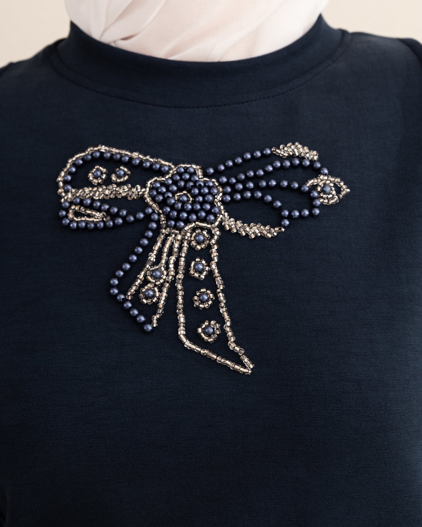 Beaded Bow Skirt Set