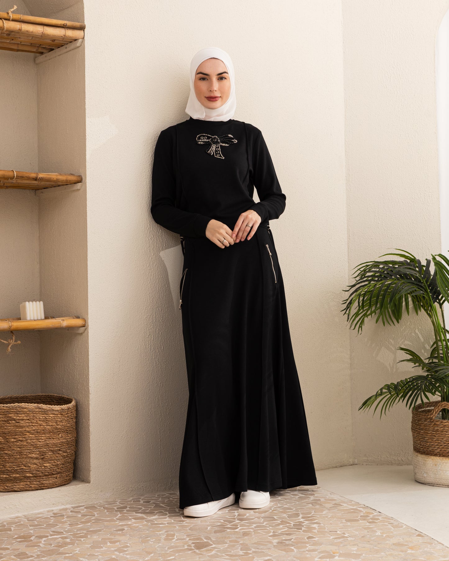 Beaded Bow Skirt Set