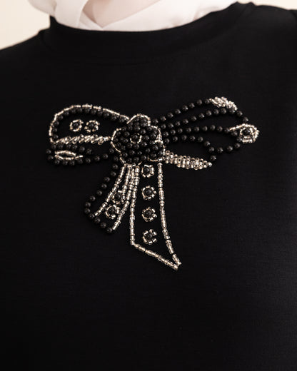 Beaded Bow Skirt Set