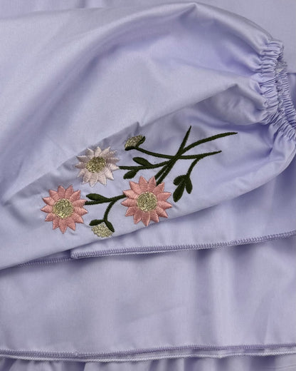 2-Piece Sunflower Prayer Set Cotton Poplin