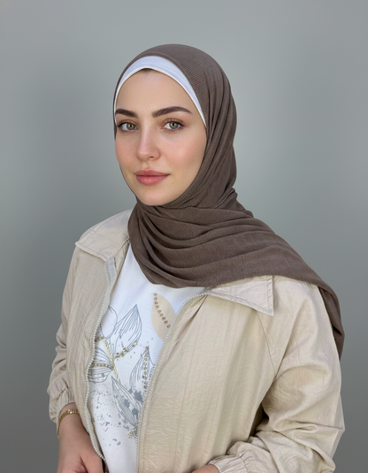 Side-Closed Kashmir Kuwaiti Hijab