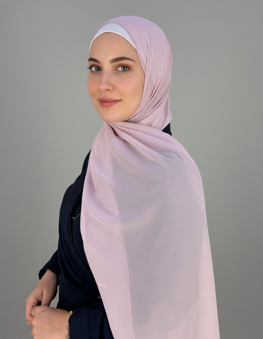 Plain Crepe Chiffon Hijab