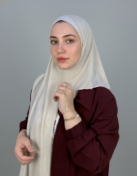 Side-Closed Kashmir Kuwaiti Hijab