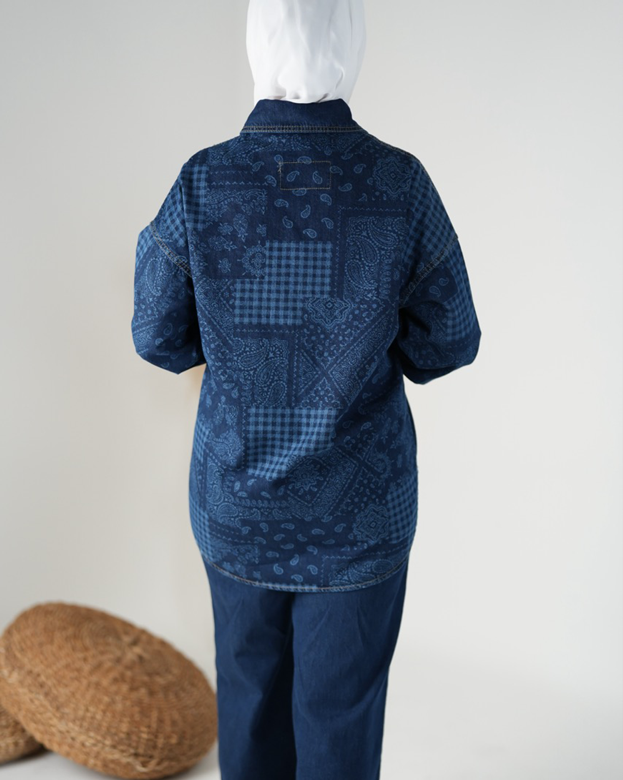 Blossom Printed Denim Set