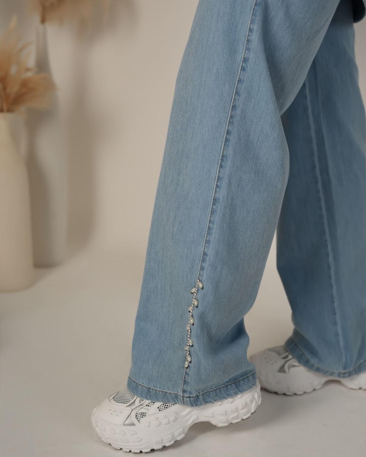 Blossom Printed Denim Set