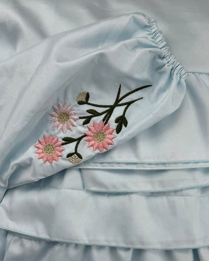 2-Piece Sunflower Prayer Set Cotton Poplin