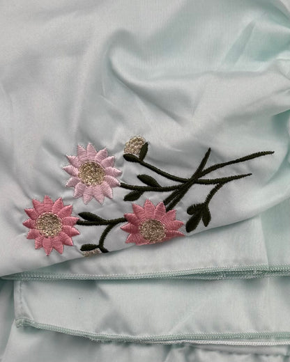 2-Piece Sunflower Prayer Set Cotton Poplin